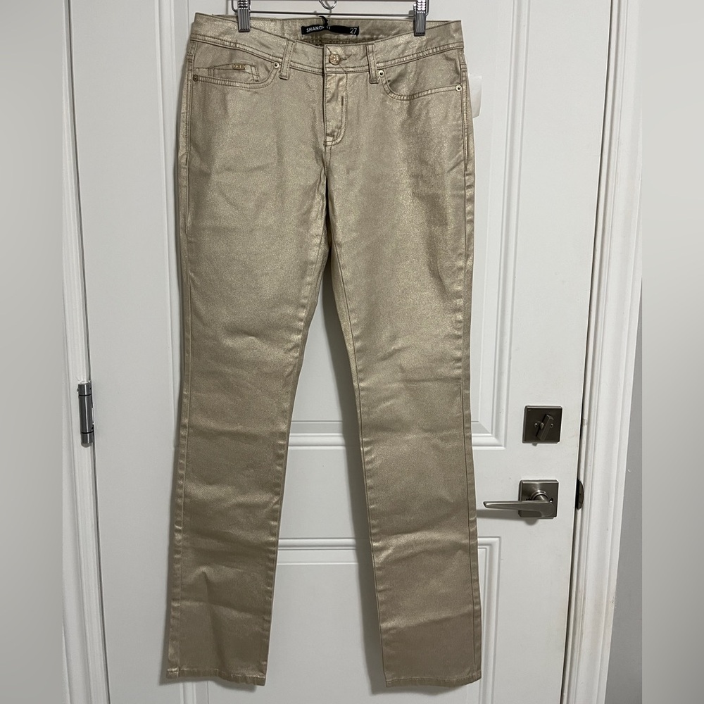 NWT - Ice Iceberg Gold Coated Straight Jeans - Size 31